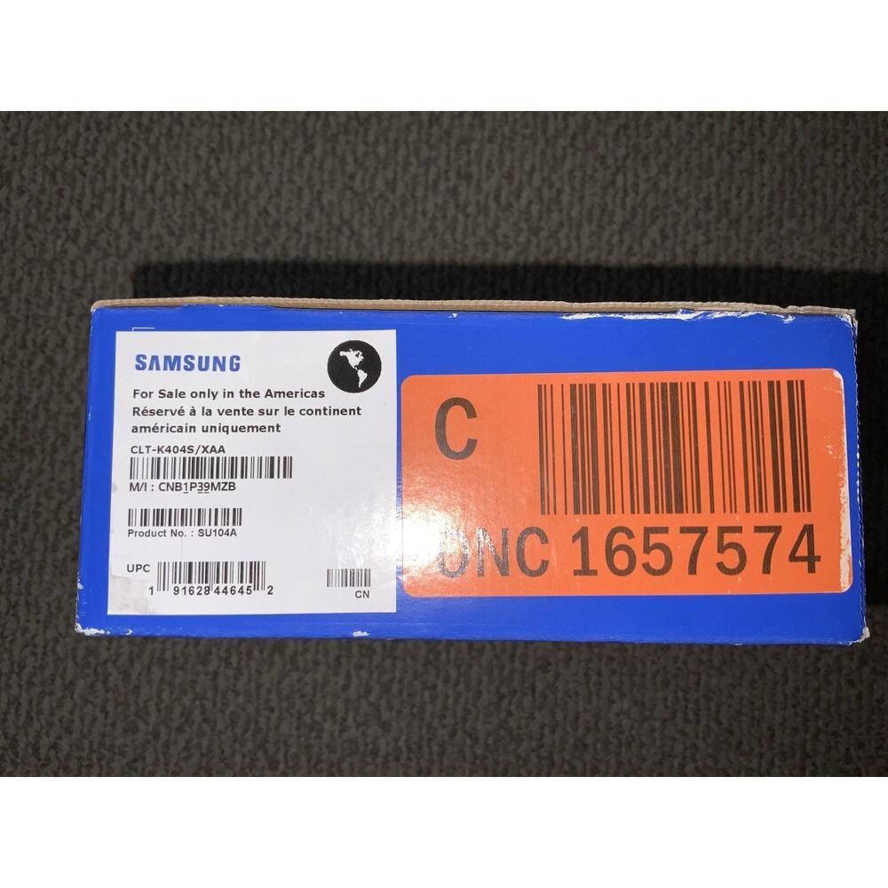 New! Samsung Genuine CLT-K404S Black Toner K404S /SEALED BOX - Picture 3 of 3
